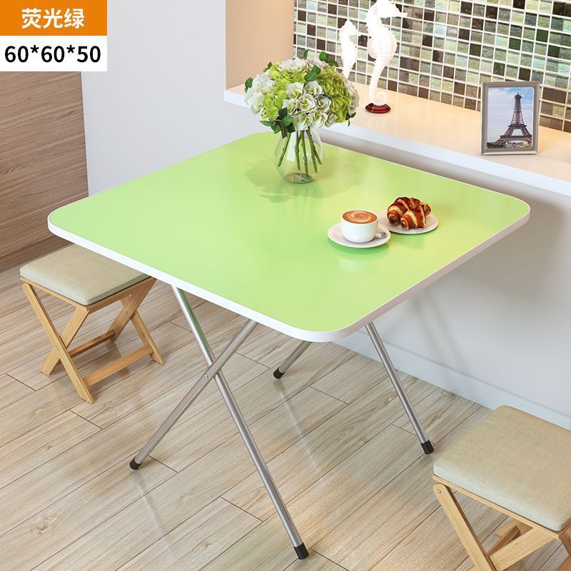 Mesa plegable, mesa de comedor, mesa de comedor, dormitorio portátil, mesa de comedor pequeña, simple para el hogar, de pie en el lado, tipo de casa pequeña