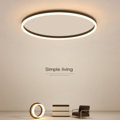 Minimalist ceiling LED light for modern bedroom, Nordic style home circular living room, study, dining room, room lighting