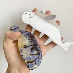 新款卡通动物醋酸小狗海鱼动物系列抓夹可爱百搭碎发发卡发饰批发
