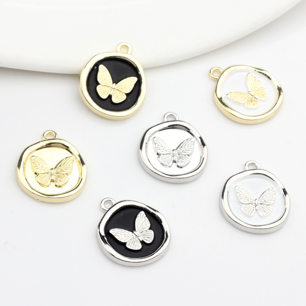 Zinc Alloy Round Butterfly display picture 3