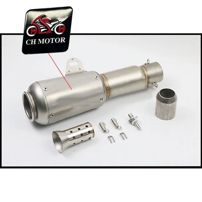 exhaust pipe, large exhaust | Exhaust pipe - long-silver