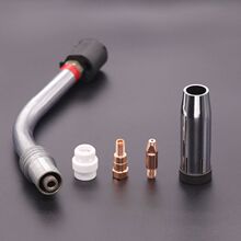 24KD氣保焊機焊槍配件 導電嘴導絲嘴MIG連桿彎管保護嘴送氣動批發