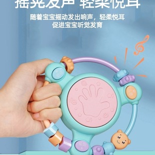 Baby Hand Drum Toy Baby Music Drum Early Education for Young Kidsren 0 to 1 Years Old 6 Months and Above 3 Six