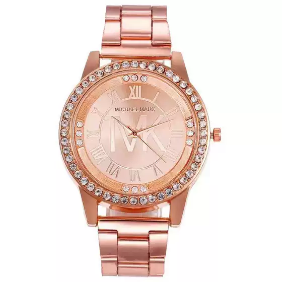 Foreign Trade Fashion Roman Tvk Style Digital Scale Watch with Diamond-Encrusted Personalized Steel Band, Hot-Selling Unisex Watch Wholesale