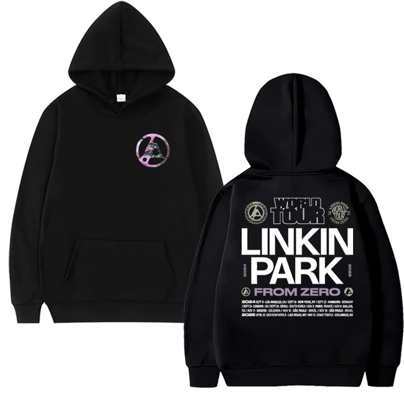 Rock Band Lincoln Park World Tour Autumn and Winter Men's Sweatshirt Harajuku Style Fashion Street Warm Long-Sleeve Top Rock Band Lincoln Park World Tour Autumn and Winter Men's Sweatshirt Harajuku Style Fashion Street Warm Long-Sleeve Top
