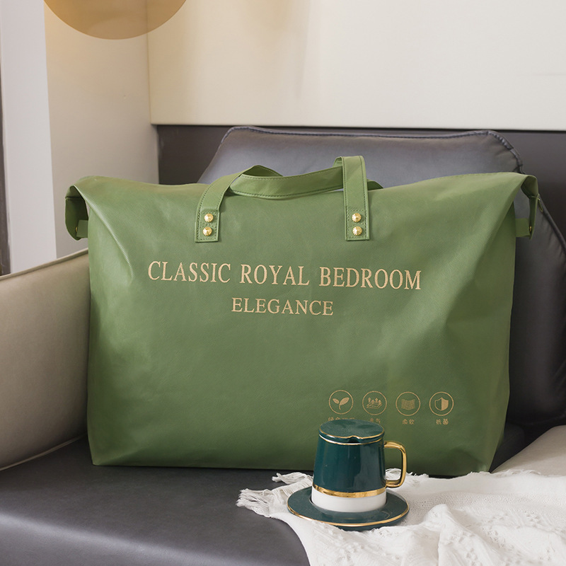 Student Dormitory Moving Packing Home Clothes Quilt Storage Bag Handbag Luggage Home Textile Non-Woven Bag