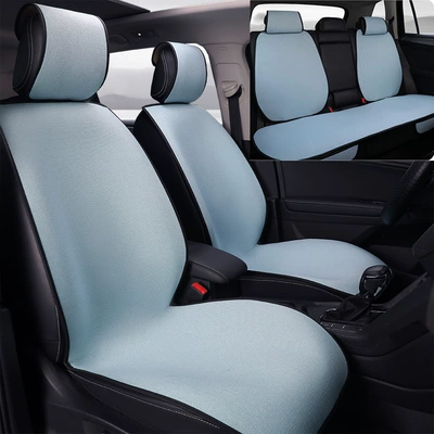 full set for the entire car, Four Seasons Pad - sky-blue-standard-edition-split-rear-universal
