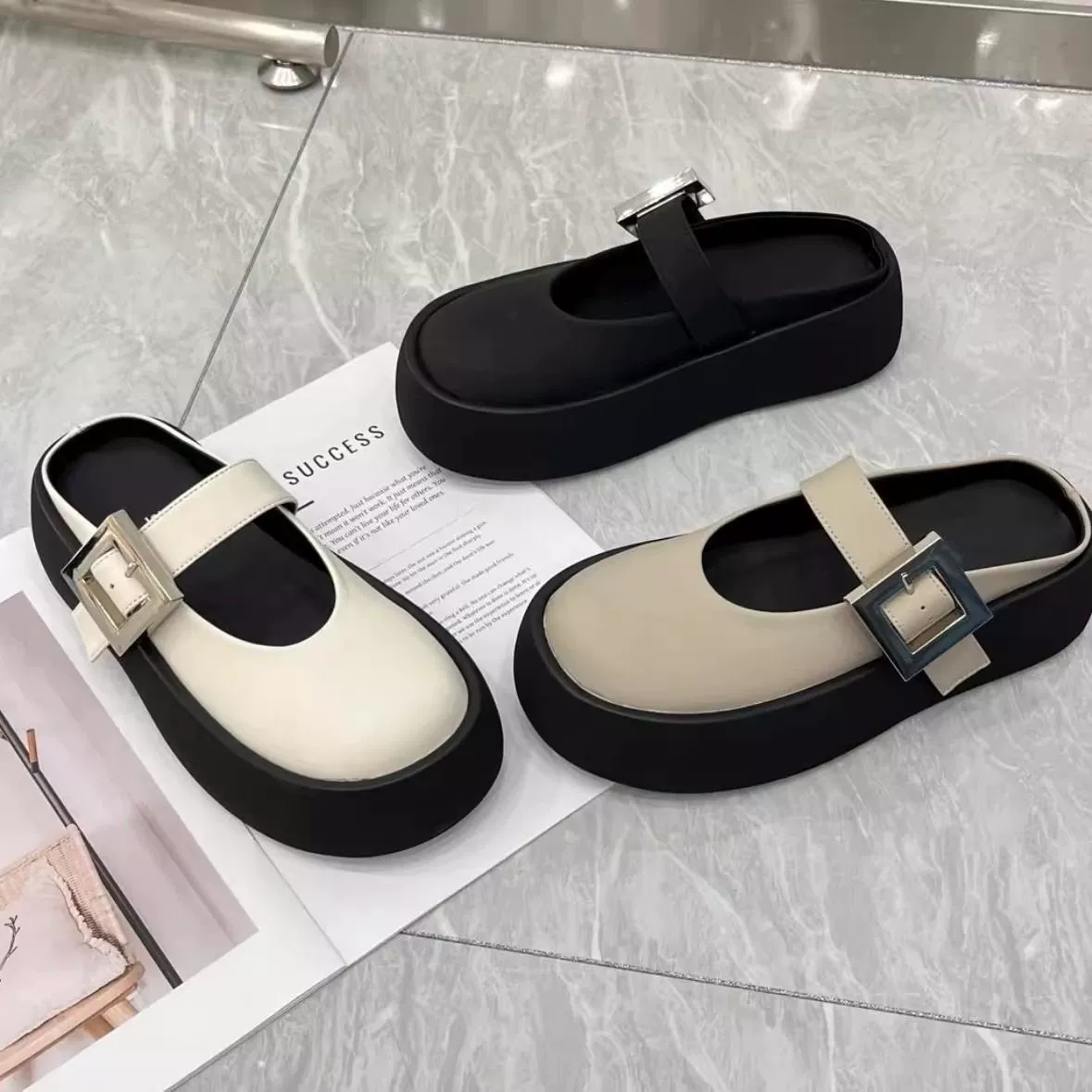 Увеличение толстой подошвы круиз нишевые туфли