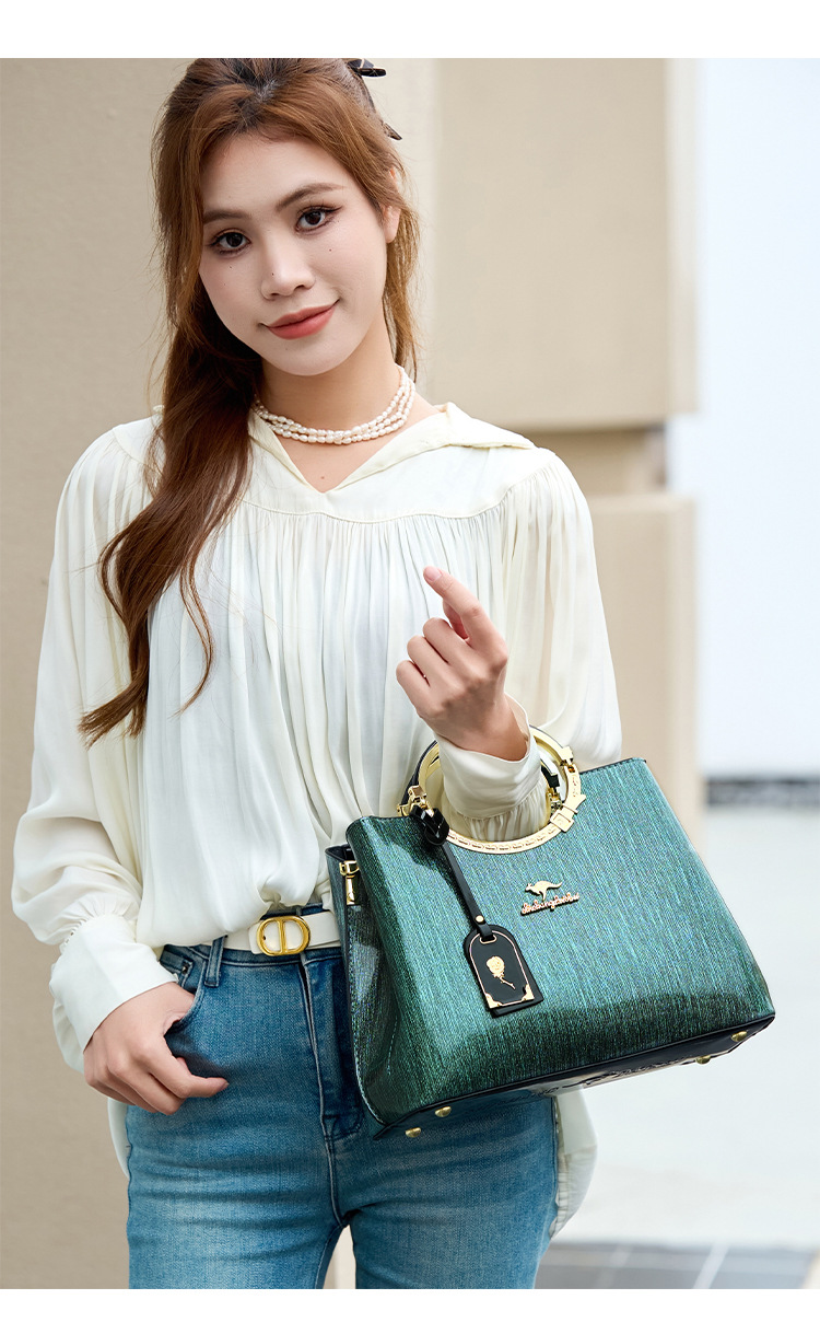 Bolso de moda transfronteriza nuevo bolso de mujer bolso de alta calidad bolso de mujer bolso de hombro canguro brillante bolso de mano