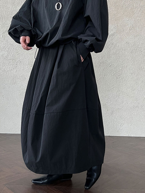 NS日系运动风圆领卫衣半裙套装女25秋季新款宽松休闲两件套装9767|undefined