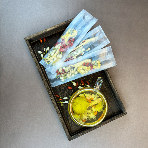Huifangtang Ginseng Jasmine Chrysanthemum Tea Ginseng Jasmine Combination Scented Tea Source Factory Can Be Processed