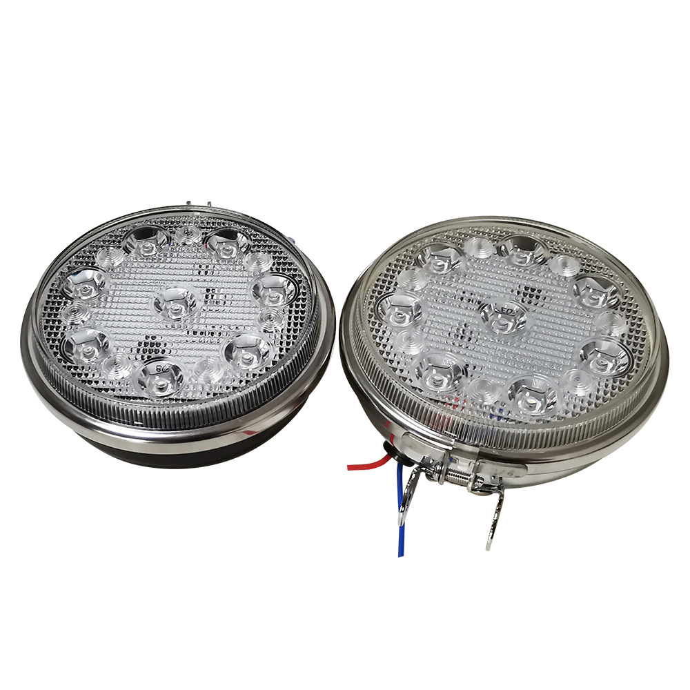 Coche camión LED galvanoplastia luz de trabajo gruesa Shell luz de trabajo 12/24V luz diurna 8led luz de trabajo