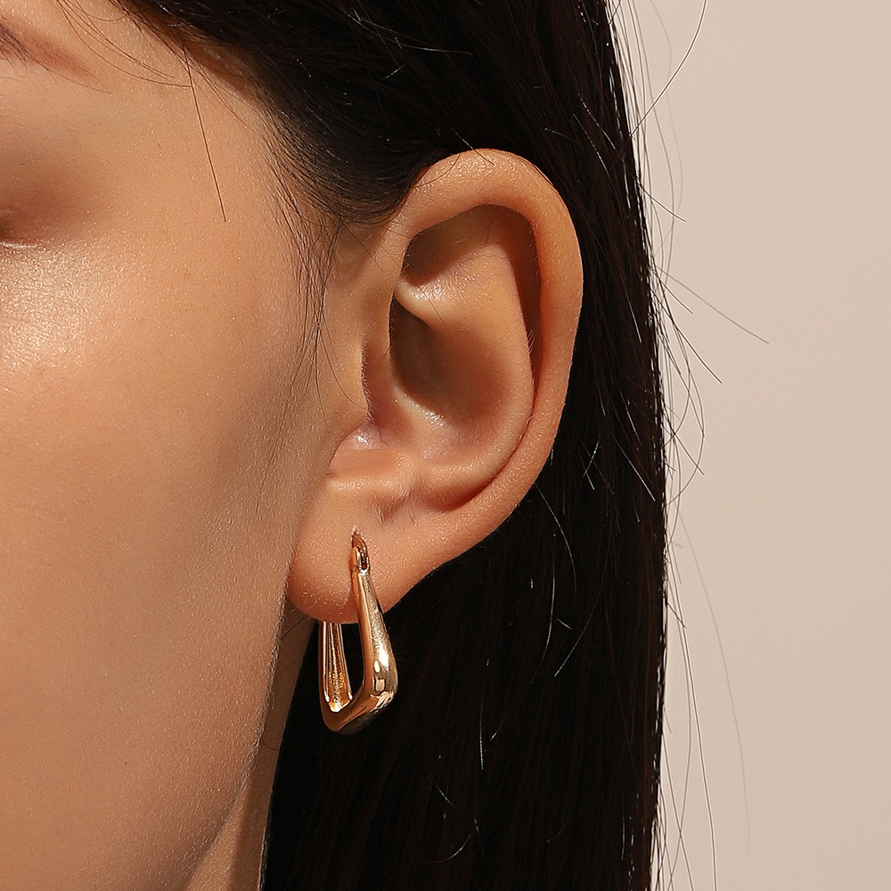 Fashion Geometric Copper Plating Earrings 1 Pair