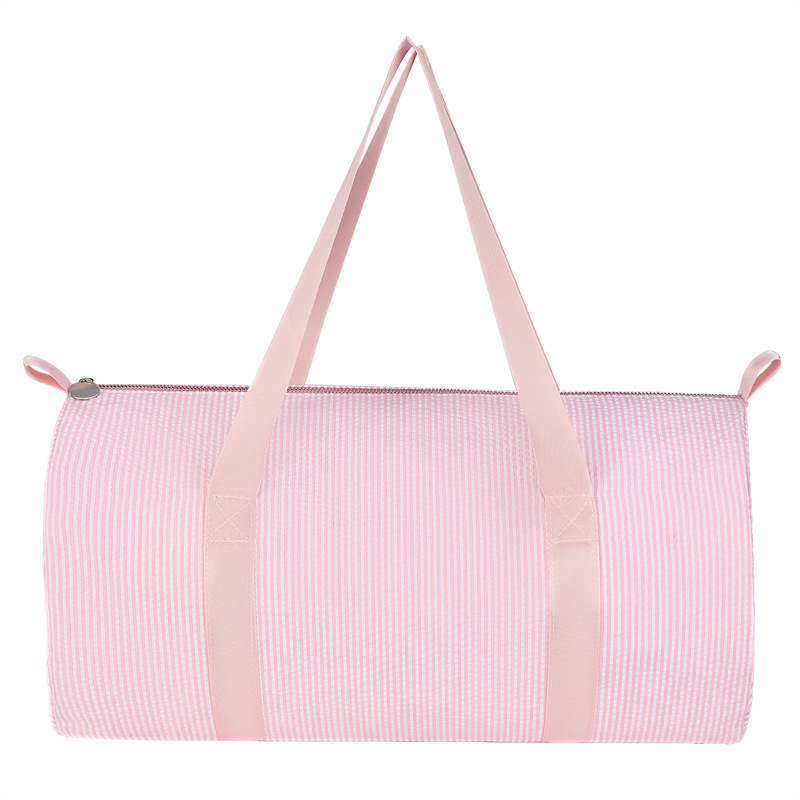 Amazon's Best-Selling Seersucker Travel Bag, Large-Capacity Travel Storage Bag, Weekend Luggage Bag, Handbag