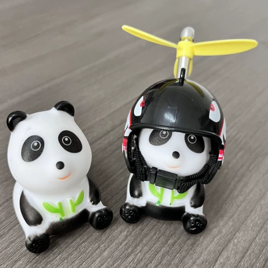 Панда велосипед украшает шлем электрический локомотив Маленькая желтая утка милая сломанная утка украшения подвеска через границу