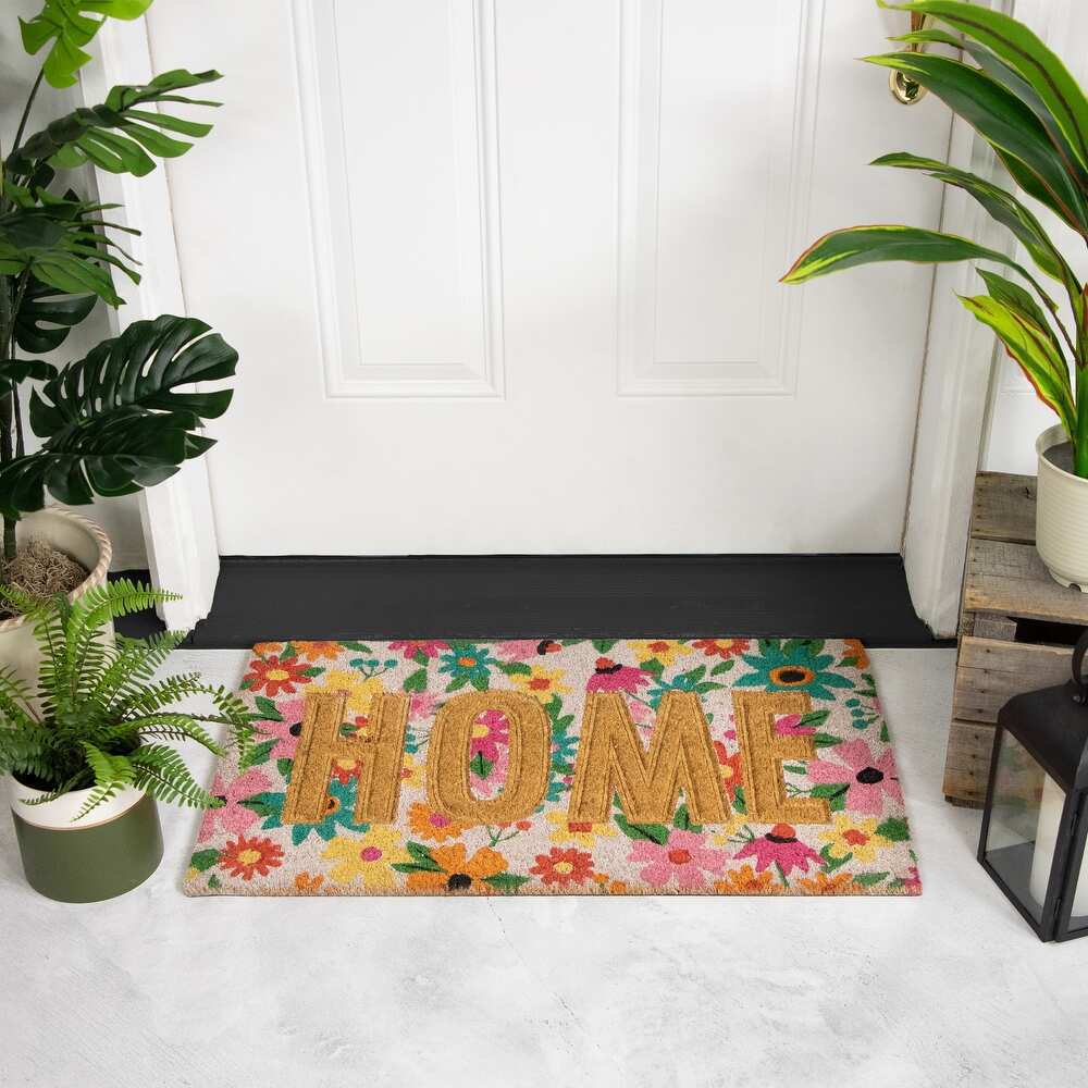 En stock paillasson lavable pour la maison, tapis de sol absorbant pour la salle de bain, tapis de sol absorbant pour le couloir, les fleurs, résistant aux taches_voghion.com