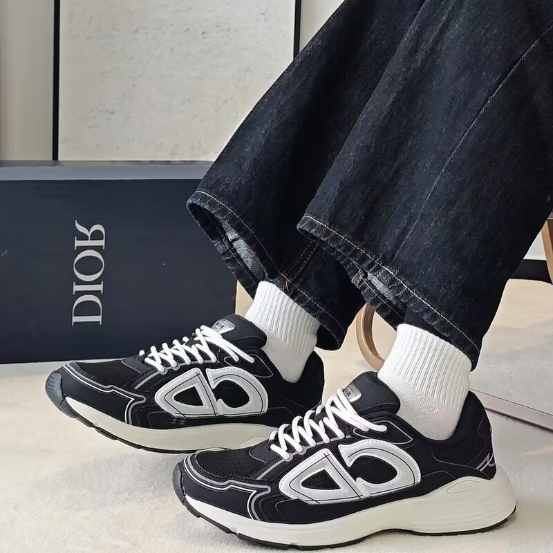 Cross-border original European D-brand genuine leather B22/B30/B25 casual sports retro running shoes, couple's style dad shoes Cross-border original European D-brand genuine leather B22/B30/B25 casual sports retro running shoes, couple's style dad shoes