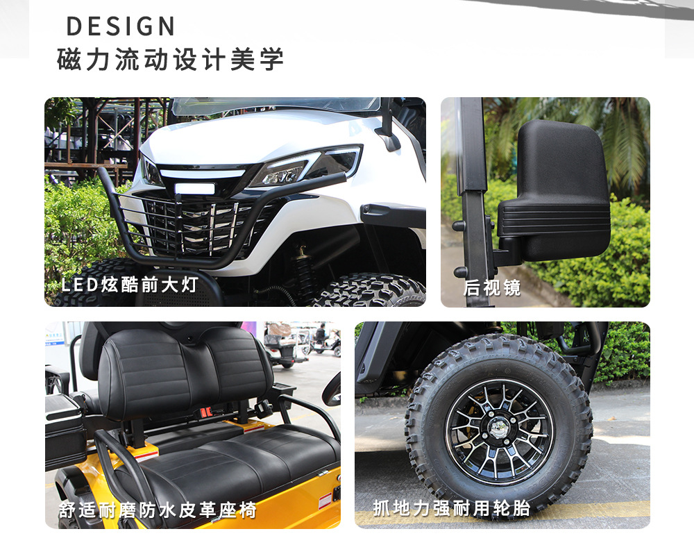 Export Export Electric Golf Carts, 4-8 Seat Sightseeing Vehicles, Shuttle Vehicles for Scenic Spots, Hotel Transfer Vehicles, Sightseeing Vehicles