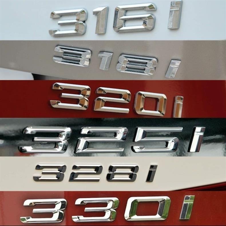 Suitable for BMW 318i, 320i, 325i, 328i, 330i, 335i, 340i car emblems, letter emblems, rear emblems, tail emblems, and number emblems