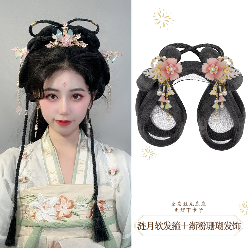 브라이트 문 소프트 헤어밴드 + 그라데이션 핑크