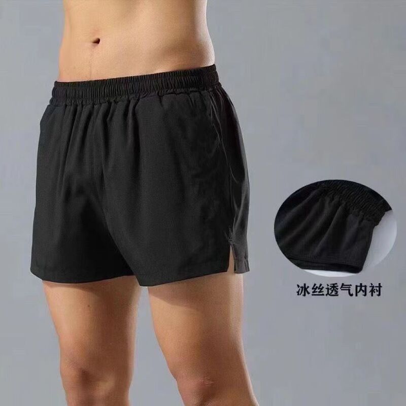 Fitness Quick-Dry Slim-Fit Non-Slip Drawstring Running Anti-Exposure Pants Wholesale 25 Years Thin Style Unisex Sports Shorts