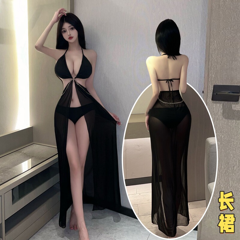 Sexy underwear sexy slim triangle one-piece swimsuit spot European and American bikini clothing night show a piece