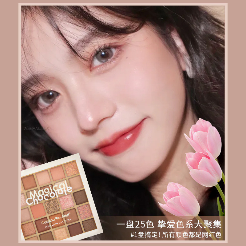 瑞丽美妆眼影盘哑光细闪大地色夏季多色学生眼影品牌化妆品批发|undefined