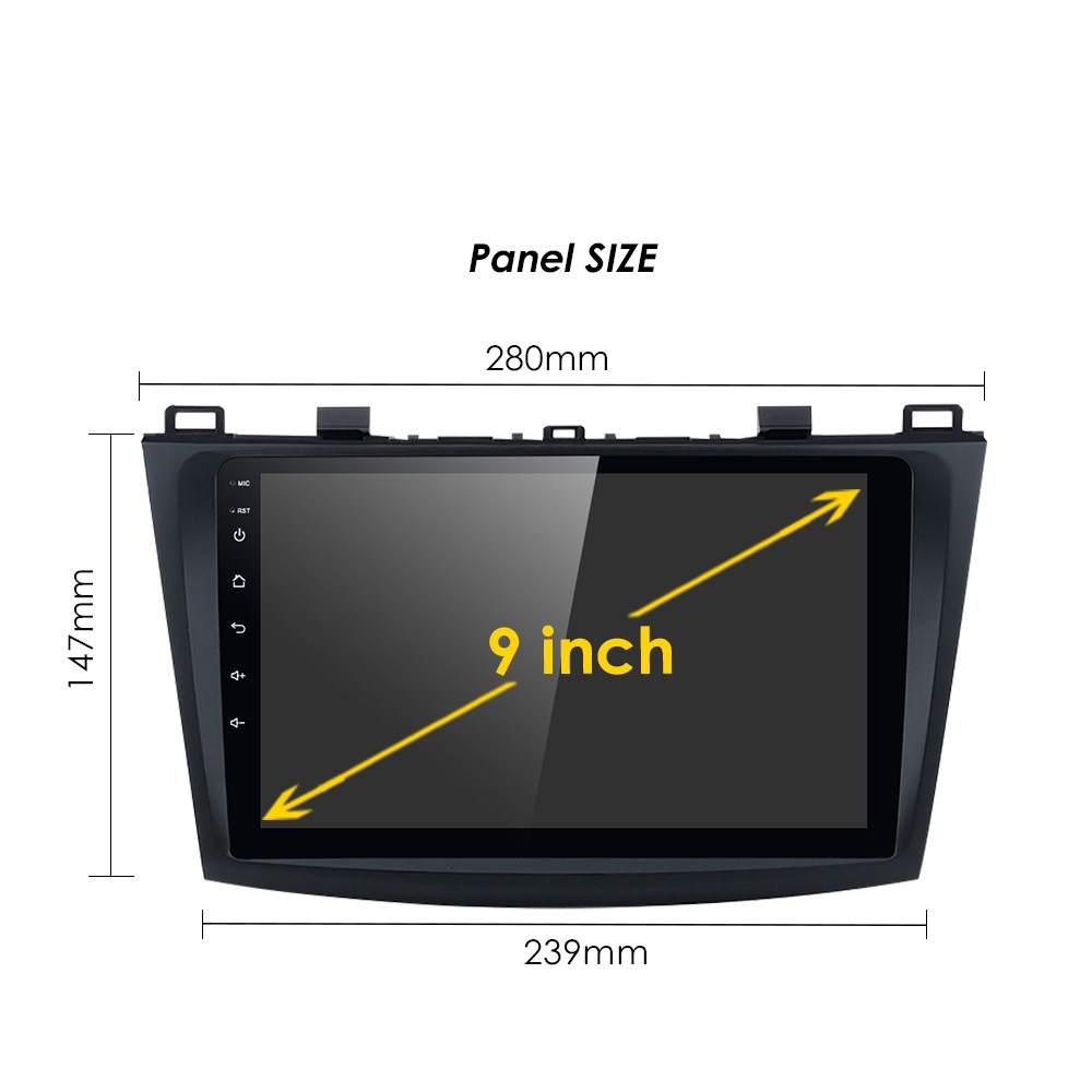 Cross-border Android navigation is suitable for 12 Mazda 3 Star Aveo Ma San multimedia large screen car navigator