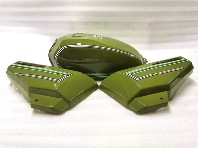 JH70 battery cover, side cover, Fuel tank - fuel-tank-side-cover-military-green