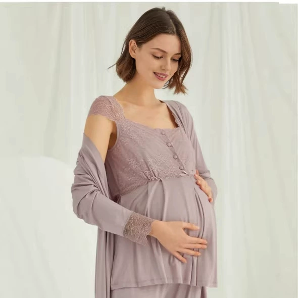 [В наличии 6107] трансграничная Внешняя торговля весенне-летние пижамы жилет камзол из трех частей Домашняя одежда Костюм Пижама для кормления