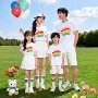 四口幼儿园短袖运动会班服