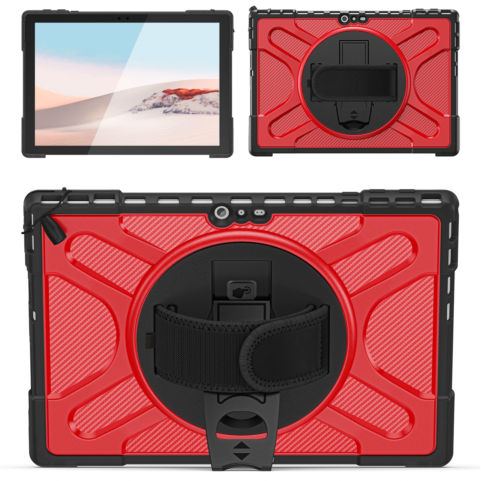 For Microsoft surface pro 7/6/5 Protective Case pro 7 + Tablet Bag Keyboard Stand Protective Case