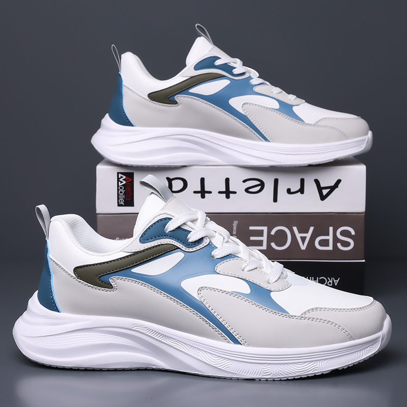 Stylische Herren Sneaker Mit Rutschfester Plateausohle_voghion.com