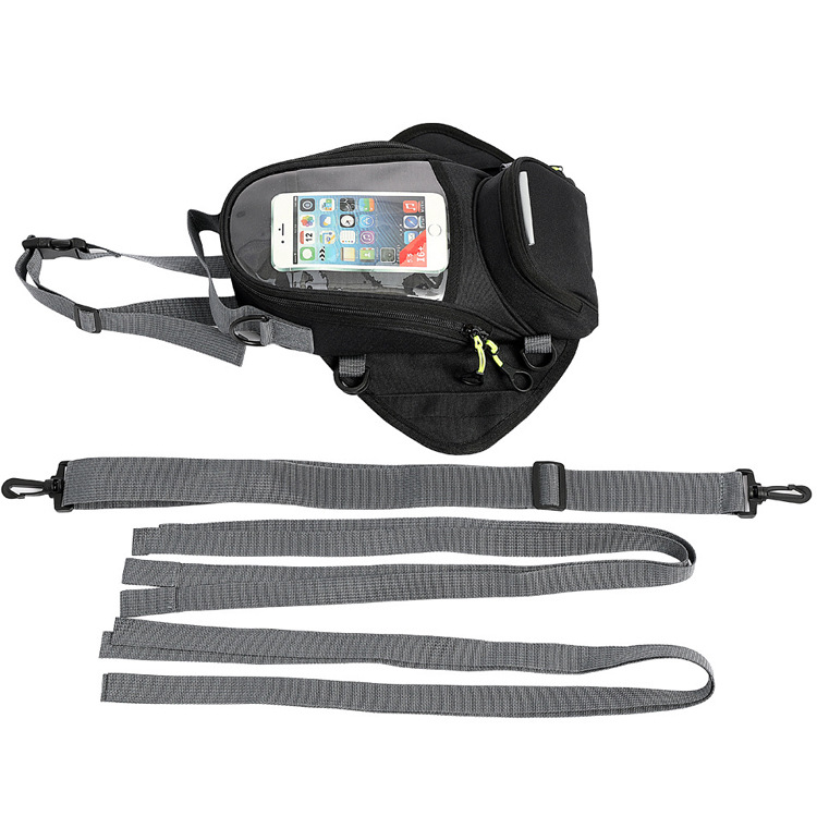 Motorcycle Fuel Tank Bag, Waterproof, Touchscreen Phone Bag for Motorcycle Riders, Motorcycle Gear, Wear-Resistant, Magnetic, Multi-Functional