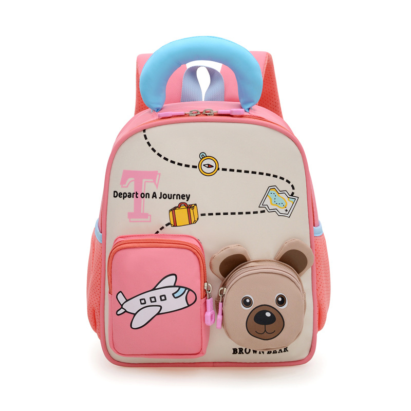 Mochila infantil transfronteriza, mochila transpirable preescolar, mochila escolar de 3 años, 5 años, niños y niñas, mochila pequeña ligera