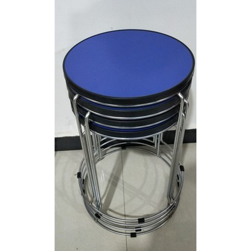 Taburetes redondos de madera sólida taburetes de acero inoxidable taburetes caseros apilables taburetes de hierro forjado dormitorio taburetes de comedor para adultos