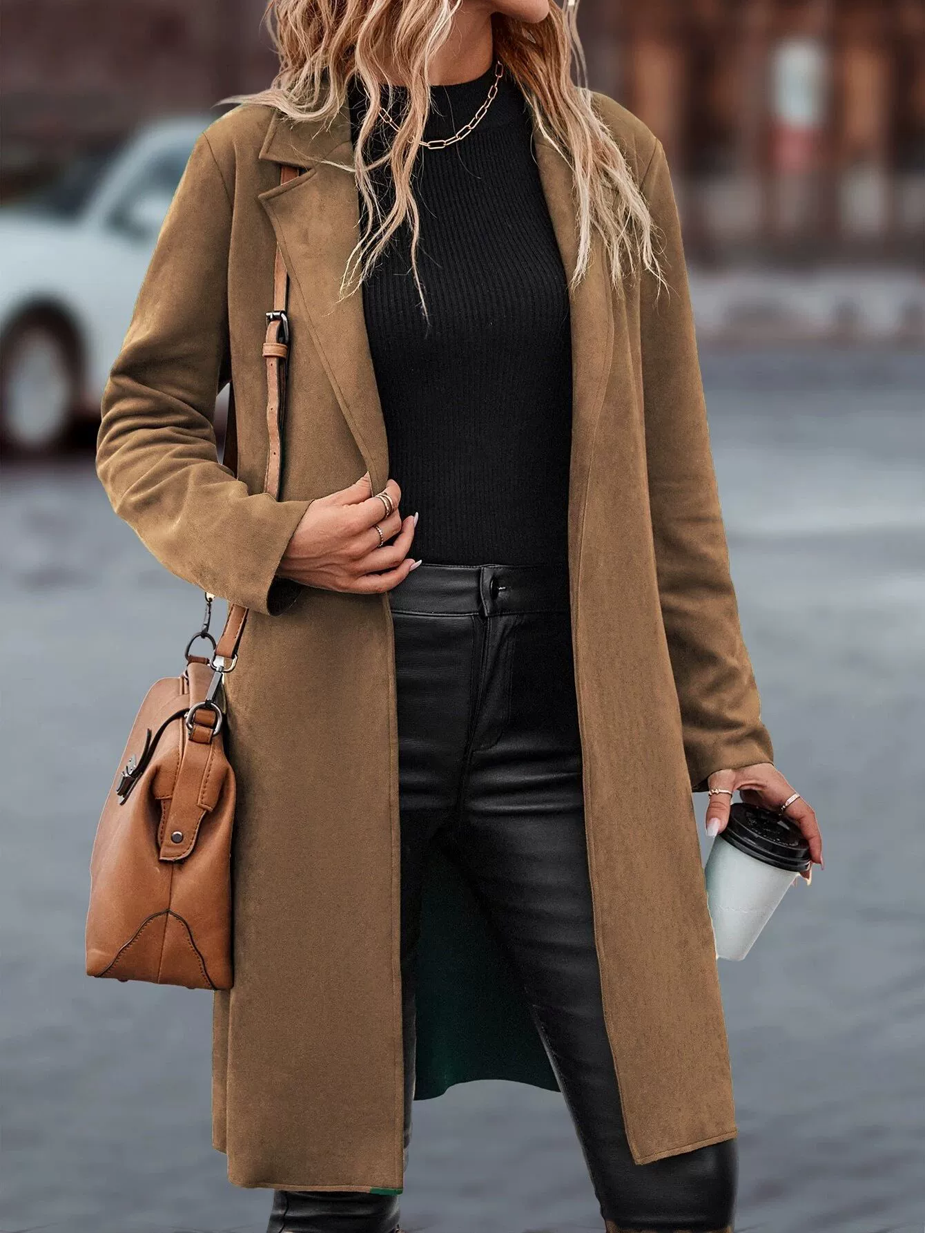 Long-sleeve, woolen coat, jacket, Amazon, European style