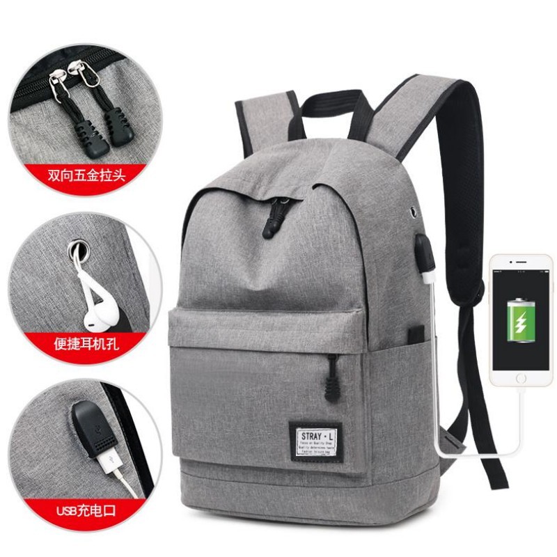 Mochila de estilo nuevo transfronterizo al por mayor, mochila de ocio simple para estudiantes de primaria y secundaria, mochila de computadora de viaje de reducción de carga de gran capacidad