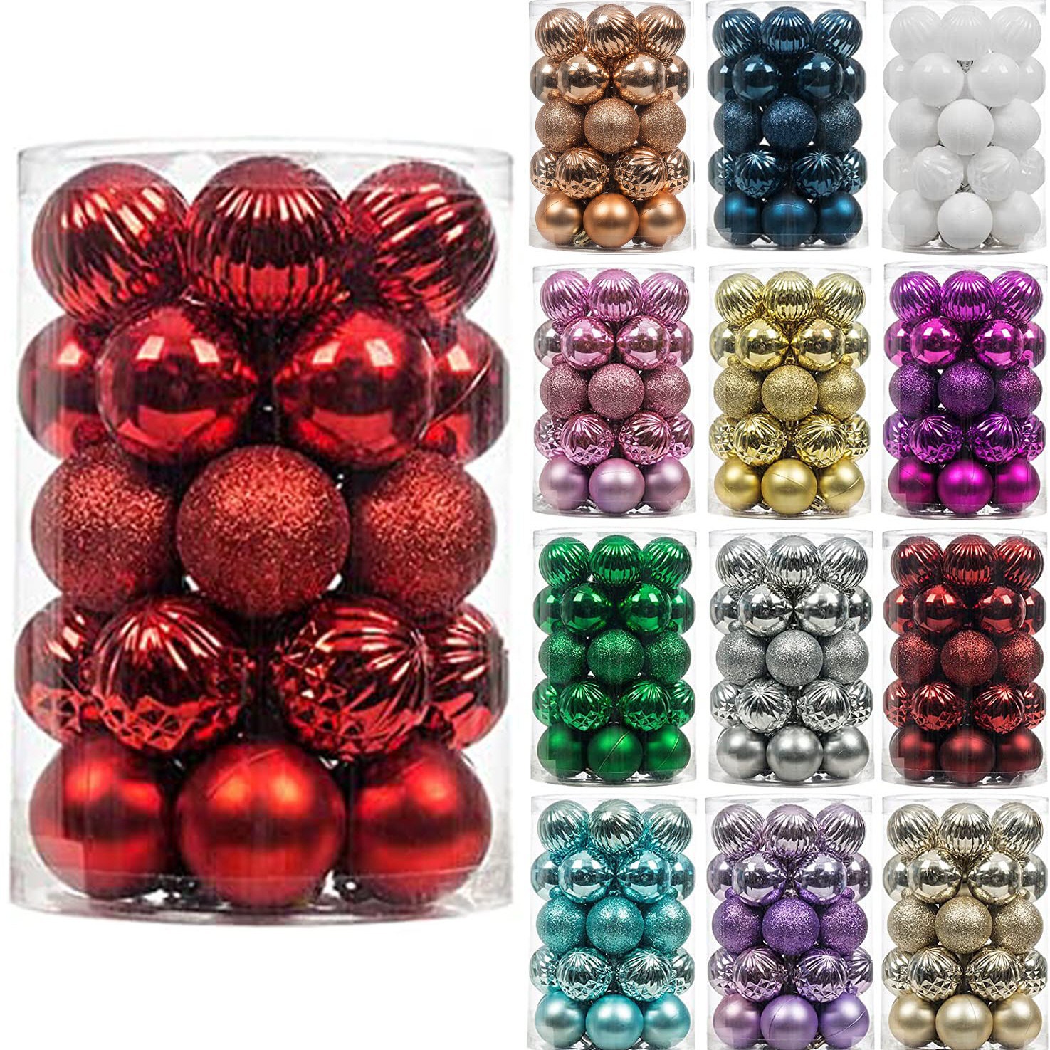 2024 nuevo transfronterizo para la decoración de Navidad colgante 30 caja de regalo de Navidad de color sólido