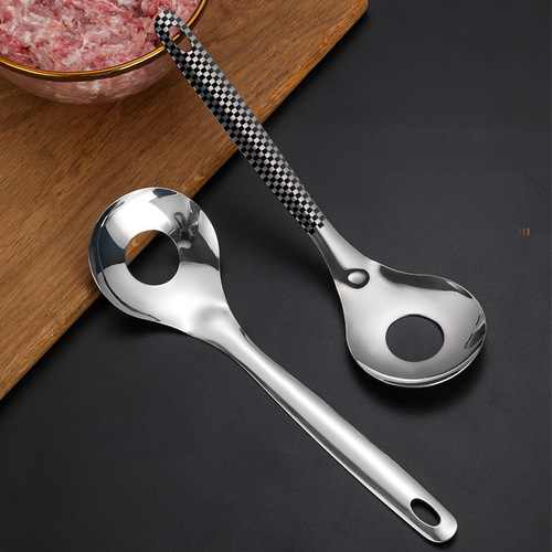 Stainless steel meatball press extruder fish ball making household mold spoon kitchen tool for making balls