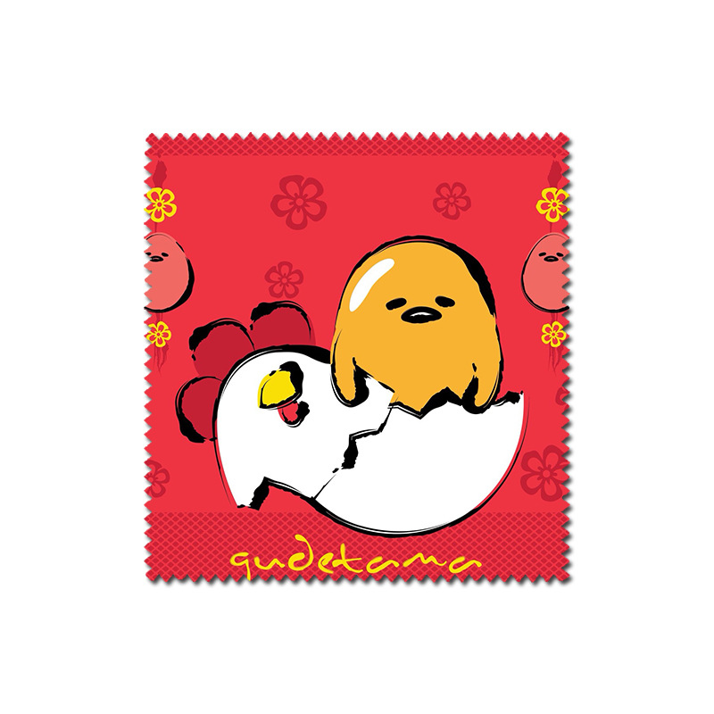 Japanese Cute Gudetama Lazy Egg Cartoon Merchandise Glasses Cloth for Cleaning Stains and Fingerprints, Multiple Designs