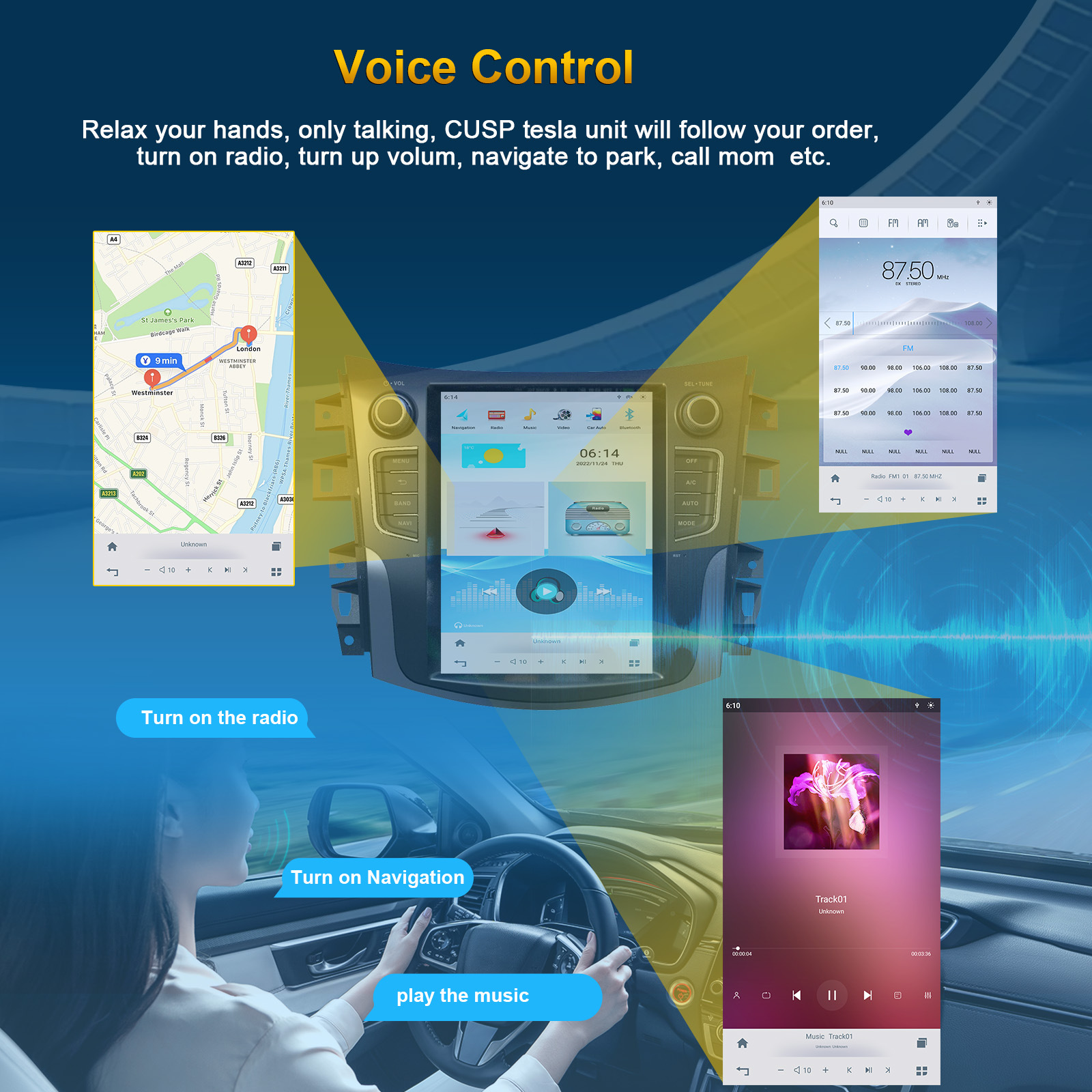 Suitable for NISSAN NAVARA 2014- Car Smart Navigation Android GPS