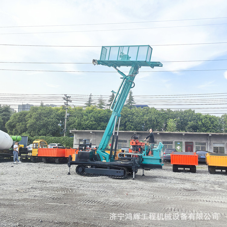 举高10米履带式隧道钻机 山体锚固钻机按需加工 带空压机一杆成孔