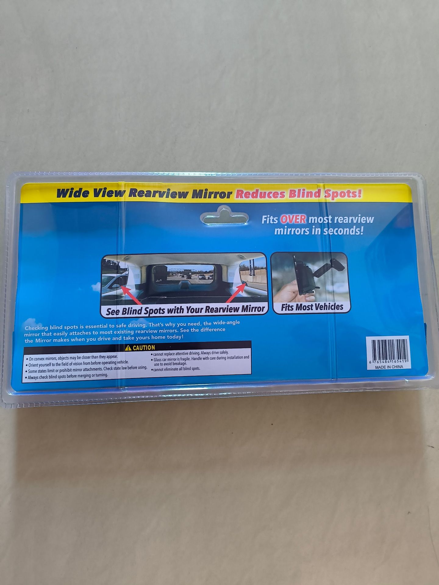 Car Auxiliary Mirror Wide View Rearview Mirror Reversing Wide Angle Mirror