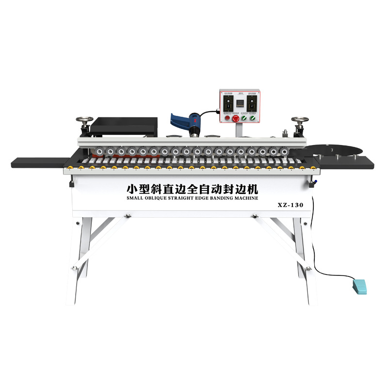 XZ - 130 máquina de sellado de borde pequeña máquina de sellado de borde oblicuo recto automático de carpintería para decoración doméstica pequeña máquina multifuncional
