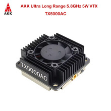 AKK TX5000AC��Զ����ȫƵ��FPV��Խ��ͼVTX 5W 4.9G-6.1G 96CH