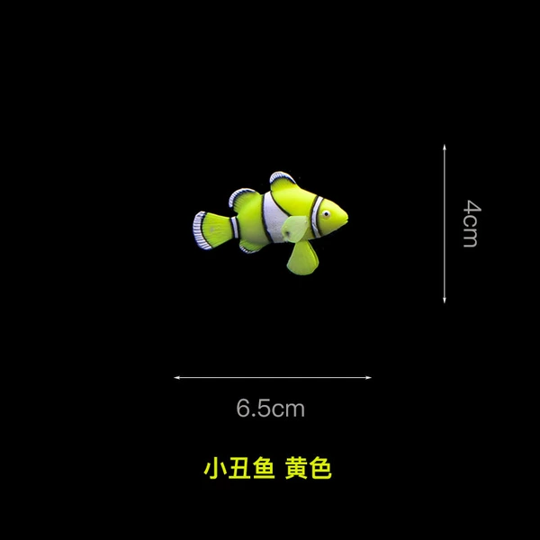 Simulation clown fish yellow