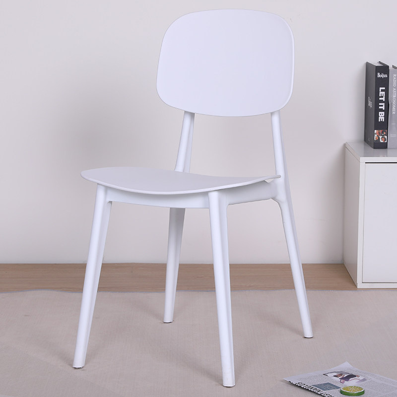 Fabricante directo de sillas de comedor nórdicas de moda ocio creativo respaldo de plástico casero silla de macarón de balcón individual