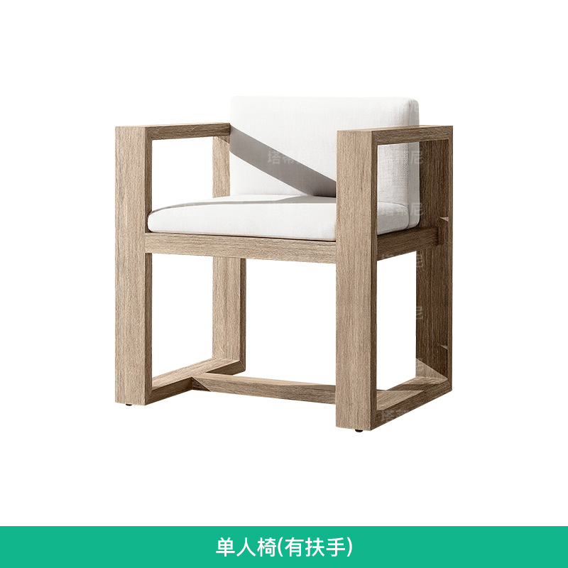 Conjunto de mesa y sillas de teca para terraza, ideal para patios y espacios al aire libre, para casas de huéspedes y jardines, resistente al agua, a la intemperie y a la corrosión, muebles de madera para ocio.