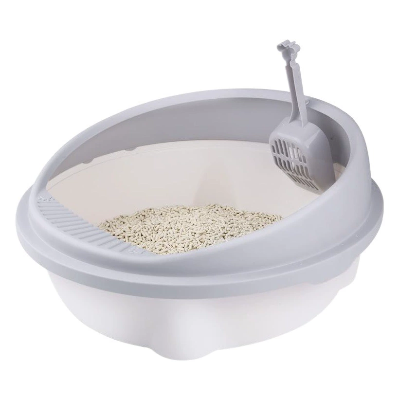 Прямой полузакрытый ящик для кошачьего туалета с фабрики может отсоединить кошачий Туалет с защитой от брызг, чтобы отправить кошачий наполнитель